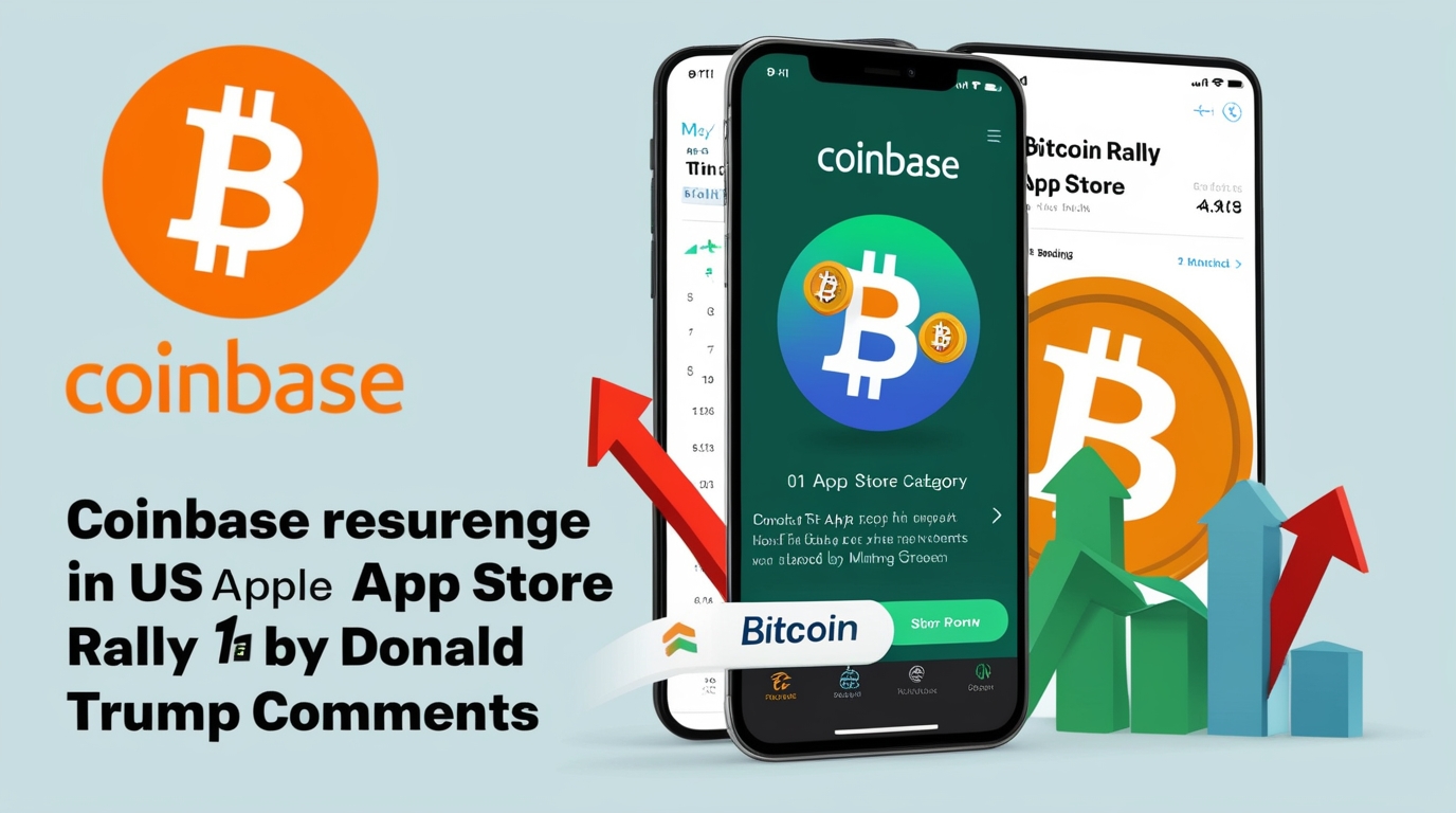 Coinbase surges back into US Apple App Store top 10